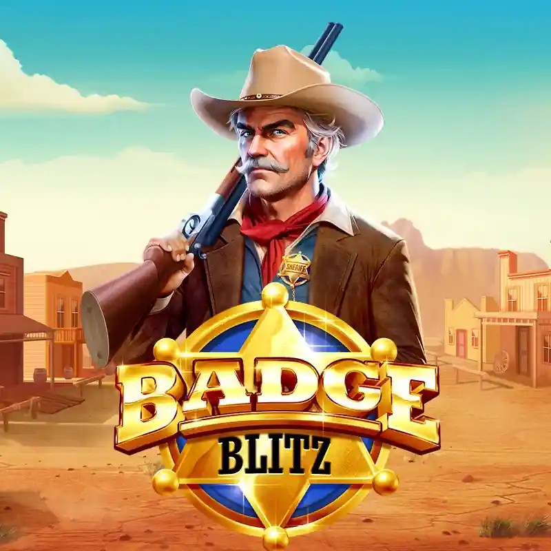 Badge Blitz online game logo by Pragmatic Play on aly-spin.com
