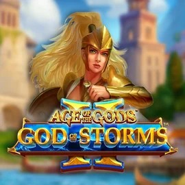 Age Of The Gods: God Of Storms 2 logo by Playtech AllySpin Casino