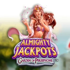 Almighty Jackpots: Garden of Persephone online game logo by Novomatic on aly-spin.com