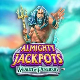 Almighty Jackpots – Realm of Poseidon casino game by Novomatic – featured logo at AllySpin Casino