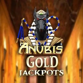 Anubis Gold Jackpots online game logo by Inspired Gaming on aly-spin.com
