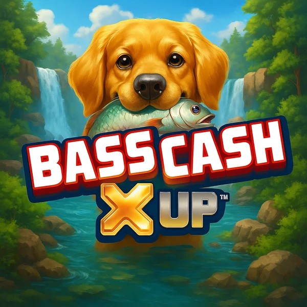 Official Slots logo: Bass Cash X UP by Alchemy Gaming at AllySpin Casino