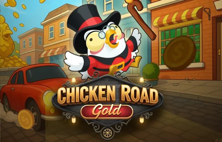Chicken Road Gold casino game by InOut – featured logo at AllySpin Casino
