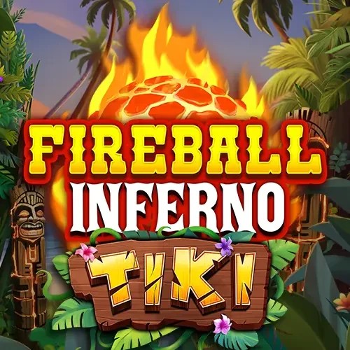 Fireball Inferno Tiki by NetEnt, showcased at aly-spin.com – game logo