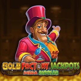 Gold Factory Jackpots Mega Moolah slot icon by Aurum Signature Studios, available at AllySpin Casino