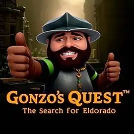 Gonzo's Quest logo – Slots by NetEnt at AllySpin Casino
