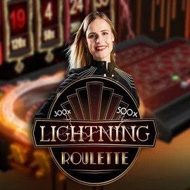 Lightning Roulette logo – Live Casino by Evolution at AllySpin Casino