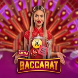 Official Live Casino logo: Mega Baccarat by Pragmatic Play at AllySpin Casino