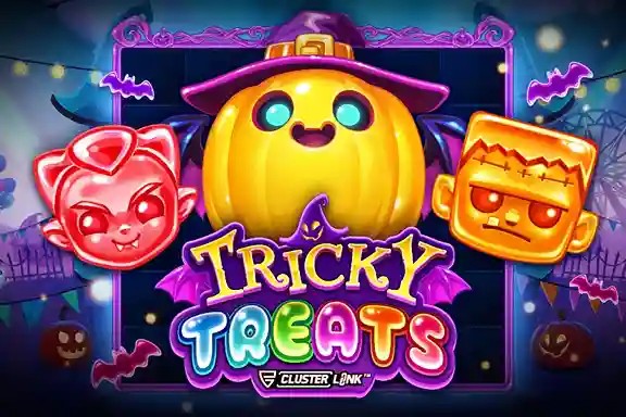 Tricky Treats online game logo by Push Gaming on aly-spin.com
