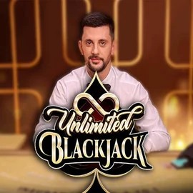 Unlimited Blackjack logo by Ezugi at AllySpin Casino